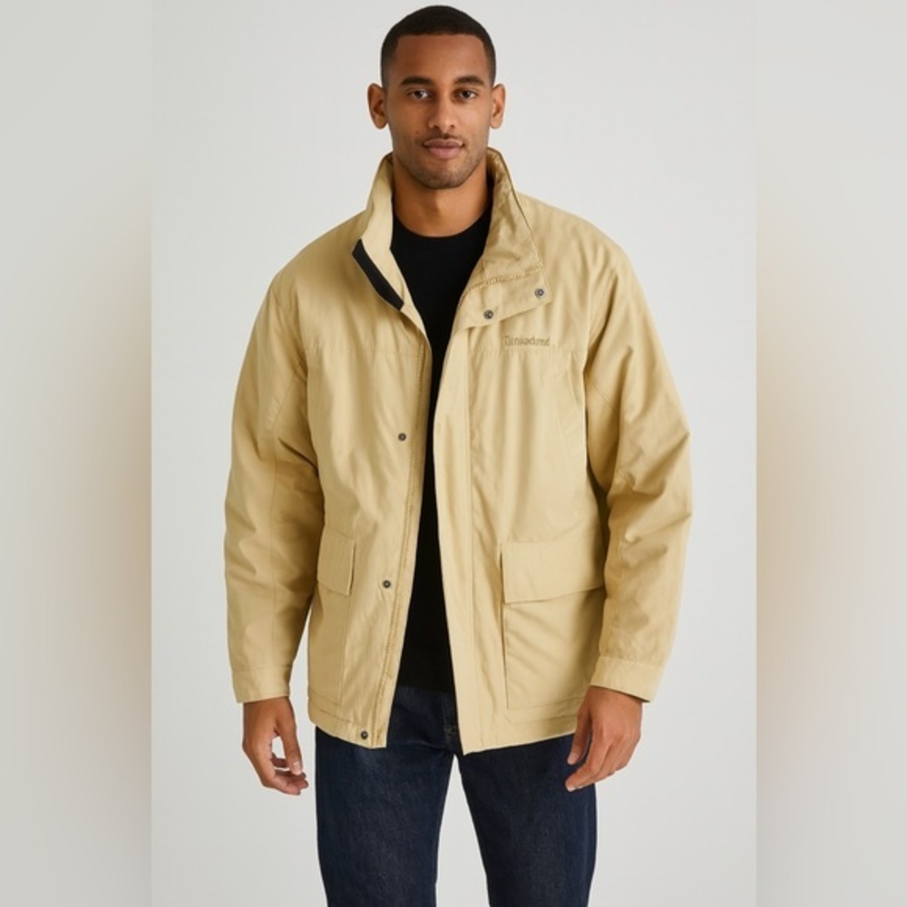 🧥 Timberland Heavyweight Beige Jacket Size L